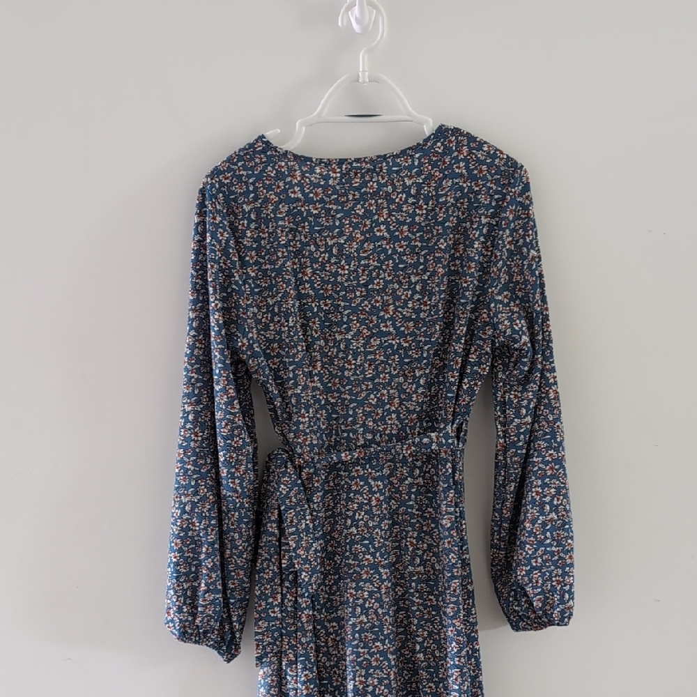 Pretty Garden Vintage Wrap Dress with Tie Front M - Picture 5 of 8